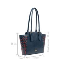 Load image into Gallery viewer, Woodstock 03 Blue Leather Shoulder Bag