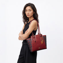 Load image into Gallery viewer, Woodstock 03 Red Leather Shoulder Bag