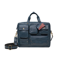 Load image into Gallery viewer, Rhapsody 02 Blue Leather Briefcase