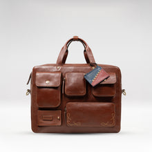 Load image into Gallery viewer, Rhapsody 02 Brown Leather Briefcase