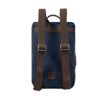 Load image into Gallery viewer, Compass Blue Canvas Backpack