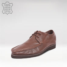 Load image into Gallery viewer, BURGUNDY MEN’S DEER LEATHER SHOES