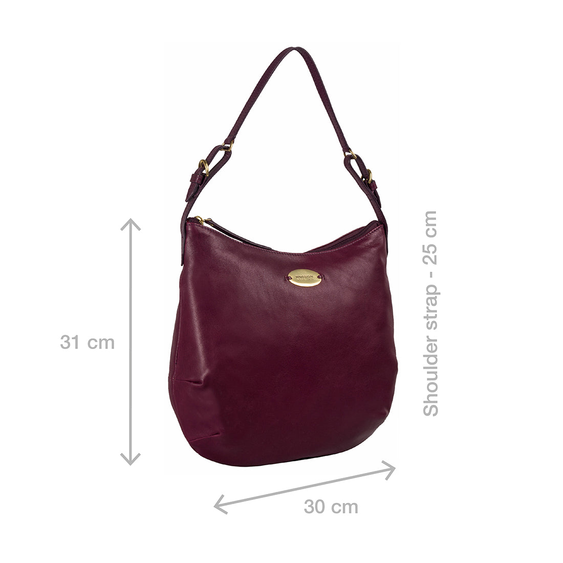 Buy HIDESIGN Womens Zip Closure Hobo Handbag