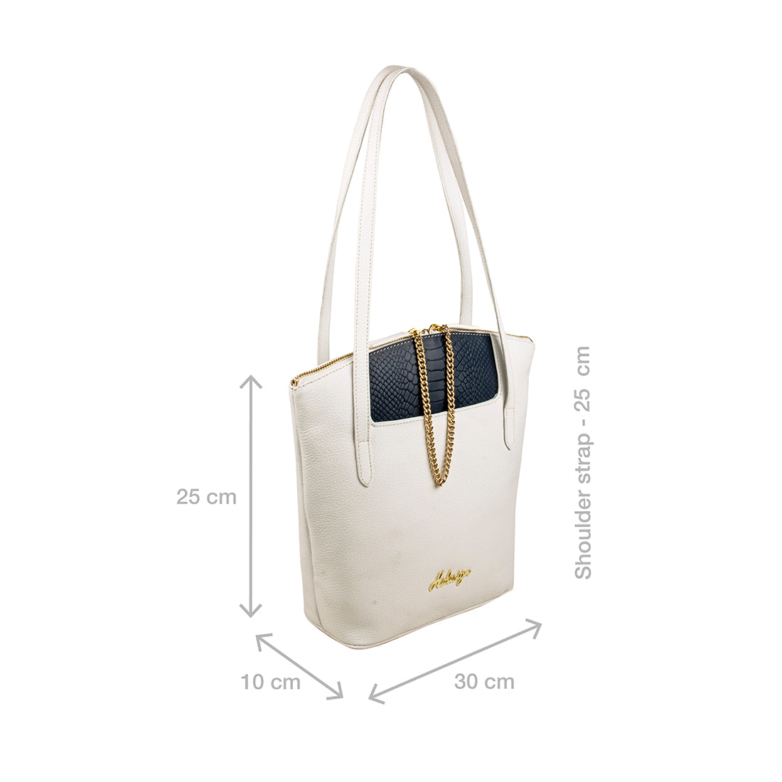 Hidesign White Leather Bag Purse