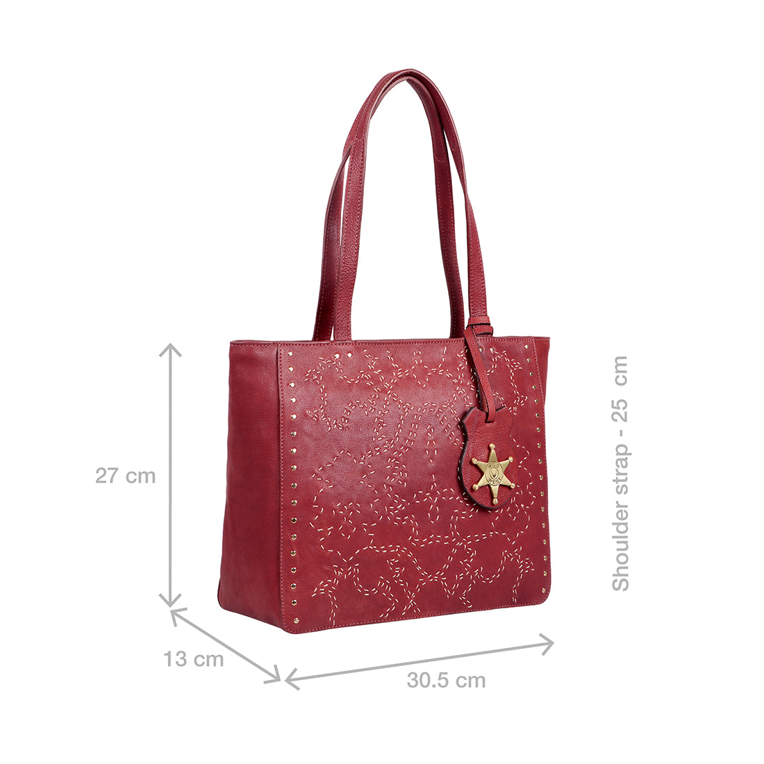 Hidesign Marsala Zazen 04 Red Solid Medium Shoulder Handbag
