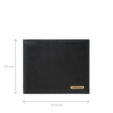 Load image into Gallery viewer, Ee 017Sc Black Leather Bi-Fold Wallet