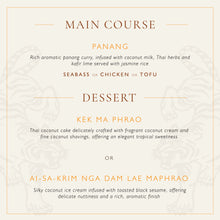 Load image into Gallery viewer, Thai 7-Course dinner with Chef Vina