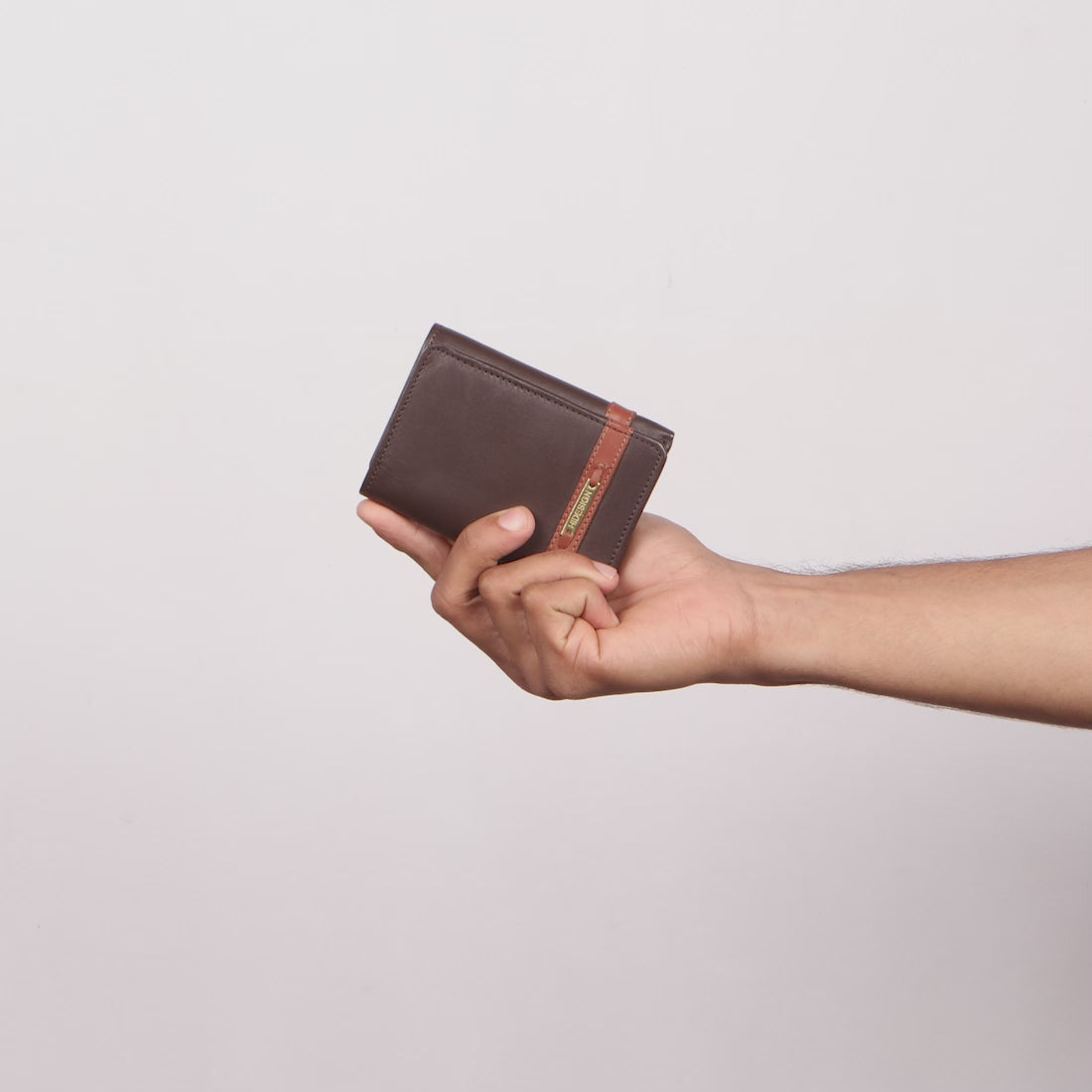 Buy Hidesign Blue Leather RFID Tri-Fold Wallet for Men For Men At