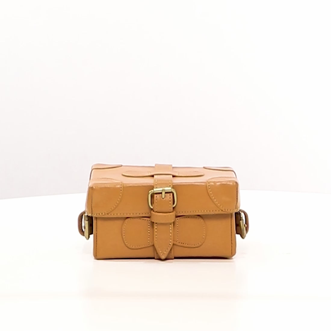 Buy Brown Small Boxy Sling Bag Online - Hidesign