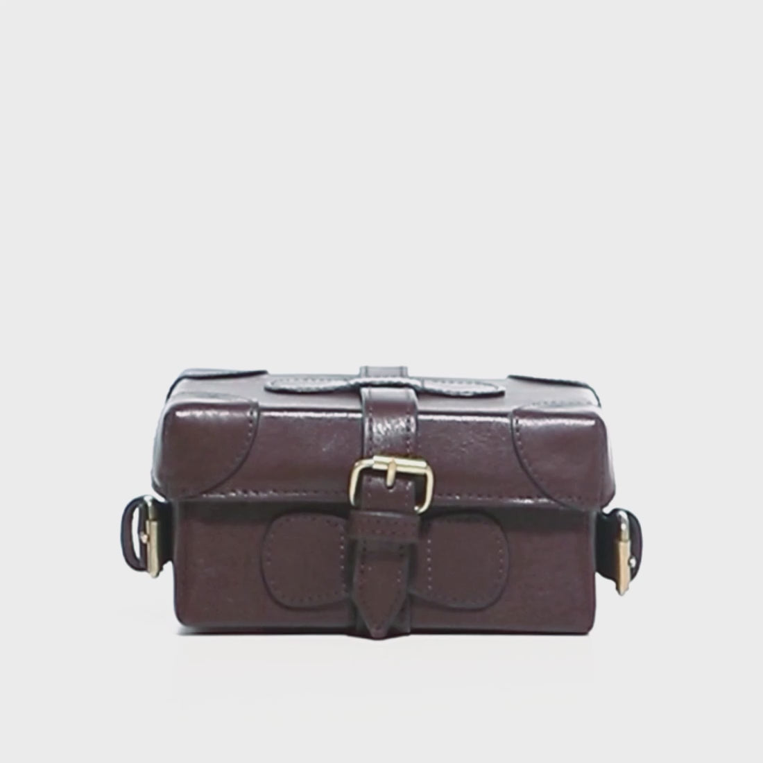 Buy Brown Small Boxy Sling Bag Online - Hidesign