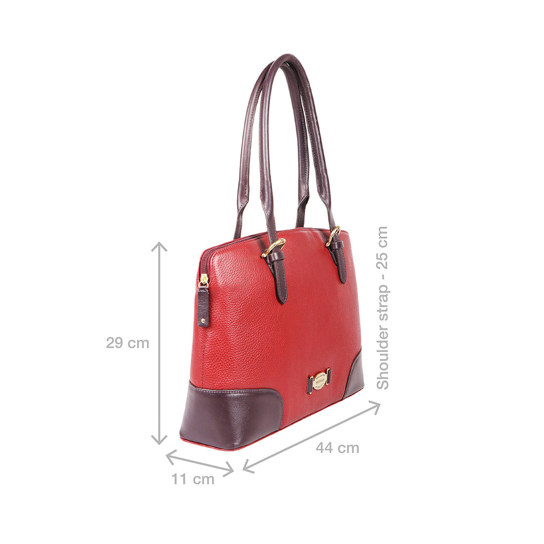 Hidesign Marsala Zazen 04 Red Solid Medium Shoulder Handbag