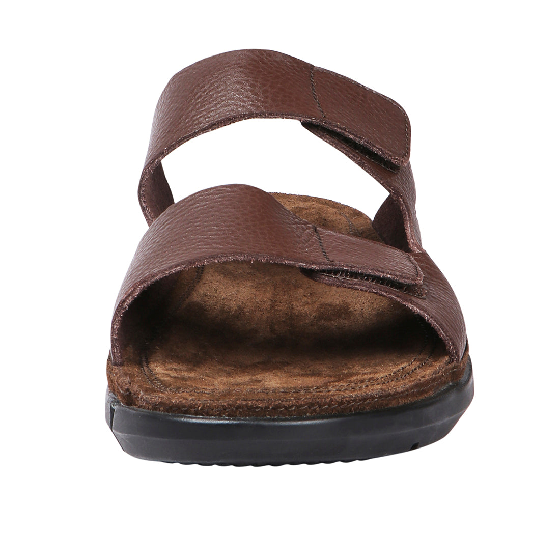 Mens brown cheap leather sandals