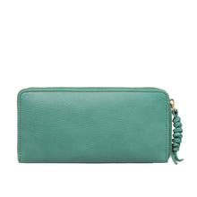 Load image into Gallery viewer, Hera W1 Green Leather Zip Around Wallet
