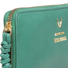 Load image into Gallery viewer, Hera W1 Green Leather Zip Around Wallet