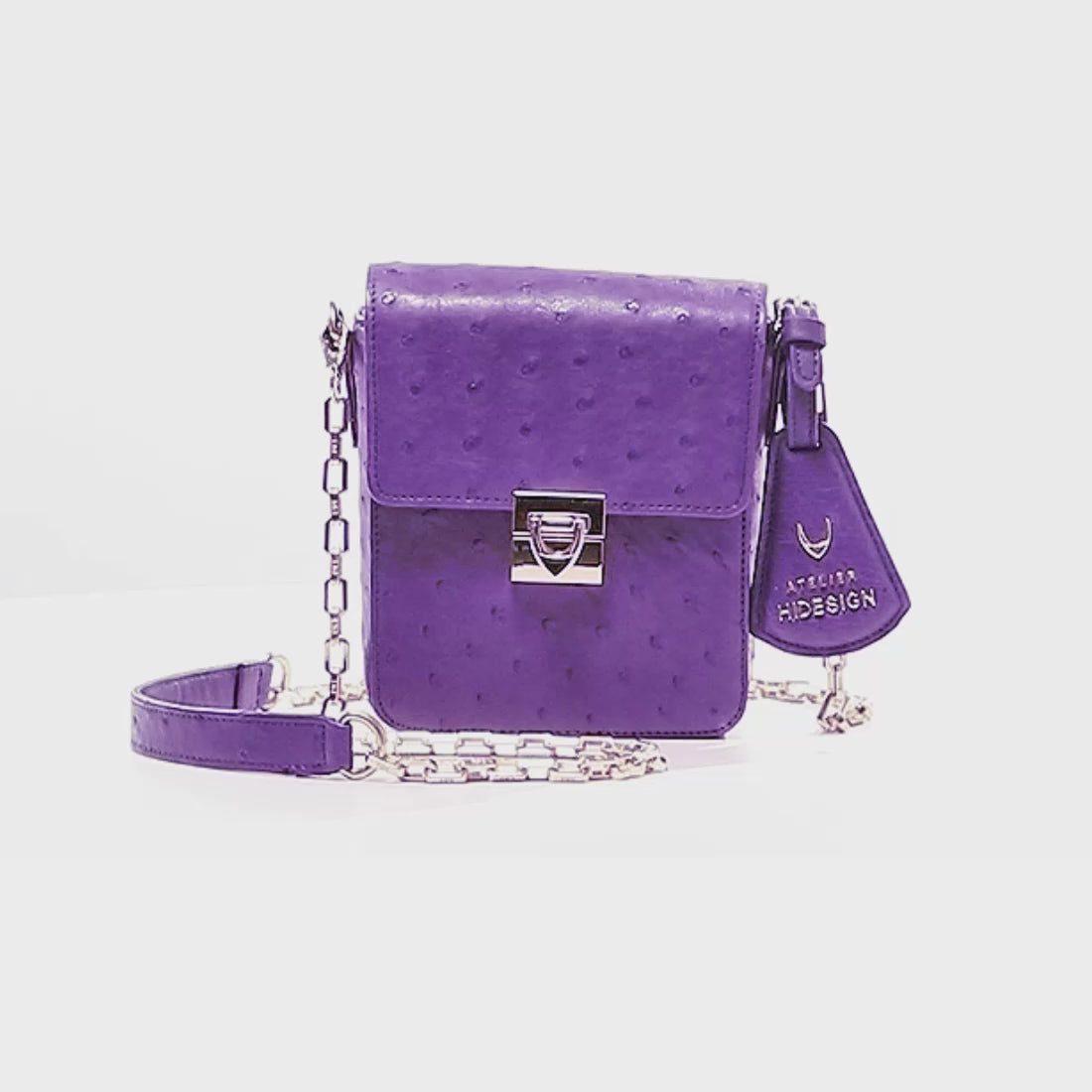 Hidesign Women's Sling Bag (Purple) : : Fashion