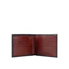 Load image into Gallery viewer, Ee 017Sc Black Leather Bi-Fold Wallet