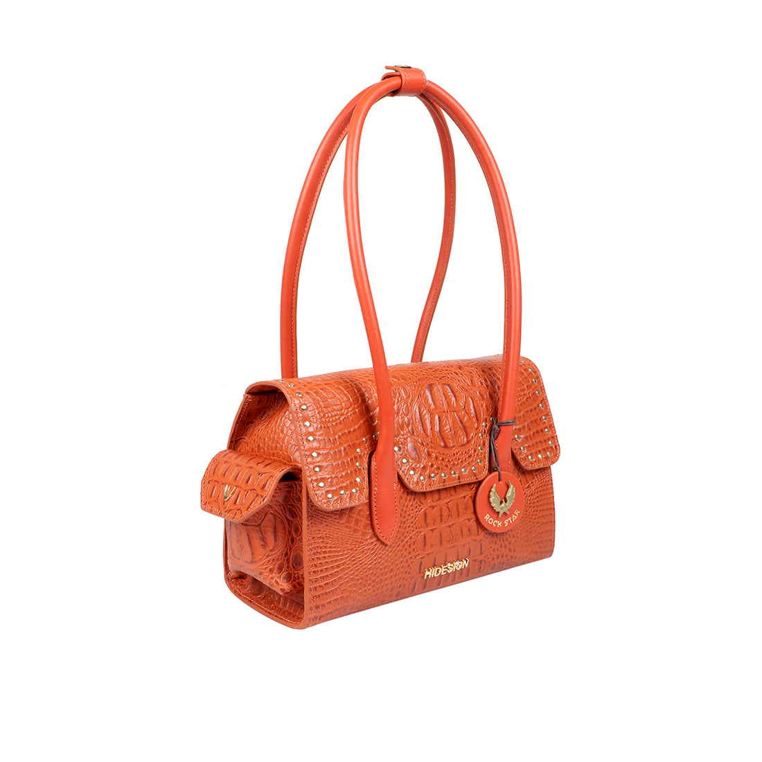 Buy Hidesign Orange Womens Handbags