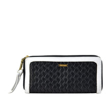 Load image into Gallery viewer, TANZANITE W3 DOUBLE ZIP AROUND WALLET