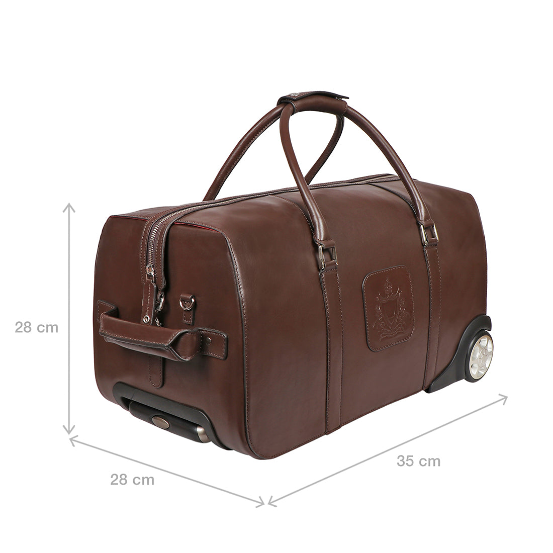 Buy Brown Kingsley 02 Trolley Bag Online - Hidesign