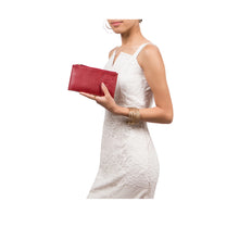 Load image into Gallery viewer, Tulsa W3 Red Leather Bi-Fold Wallet