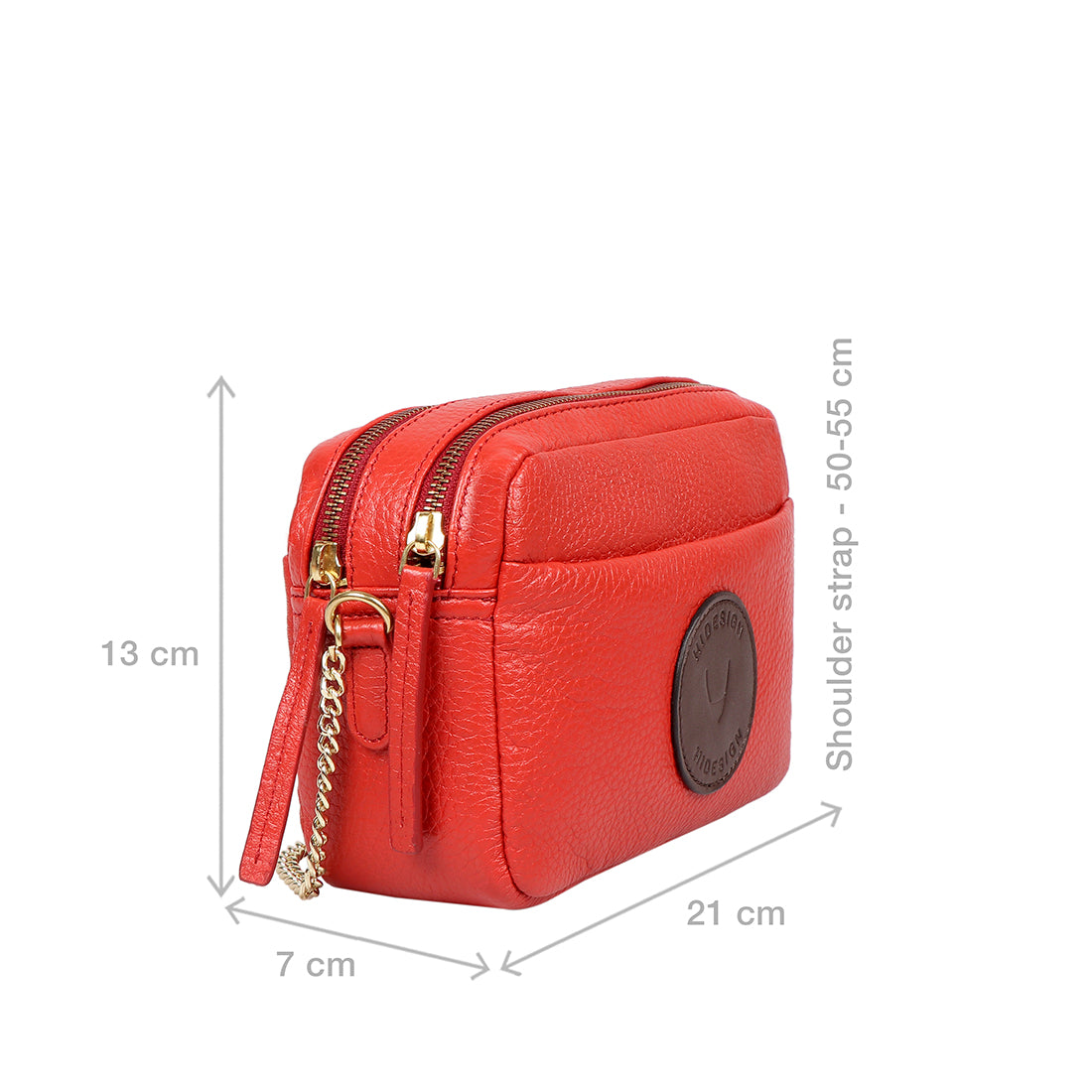 Hidesign Women Sling Bag (Red) - SaumyasStore