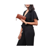 Load image into Gallery viewer, WILD ROSE W2 DOUBLE ZIP AROUND WALLET