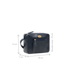 Load image into Gallery viewer, Nyle 01 Sb Blue Leather Sling Bag
