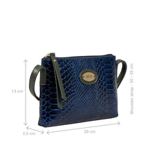 Load image into Gallery viewer, Ee Teresa 03 Blue Leather Sling Bag
