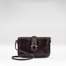 Load image into Gallery viewer, Ee Frieda W3  Violet Leather Sling Wallet
