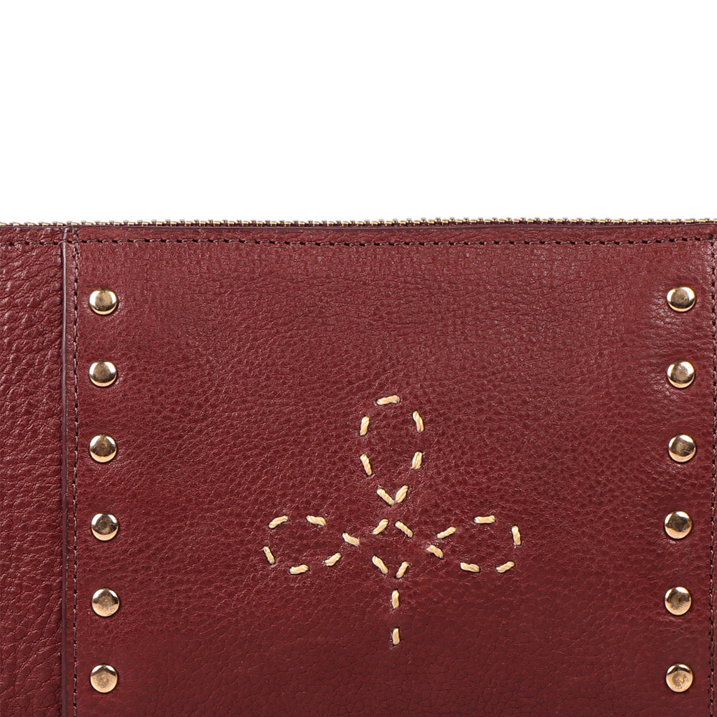 WILD ROSE W2 DOUBLE ZIP AROUND WALLET