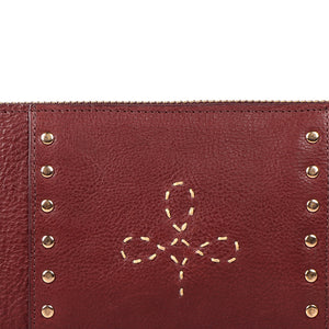 WILD ROSE W2 DOUBLE ZIP AROUND WALLET