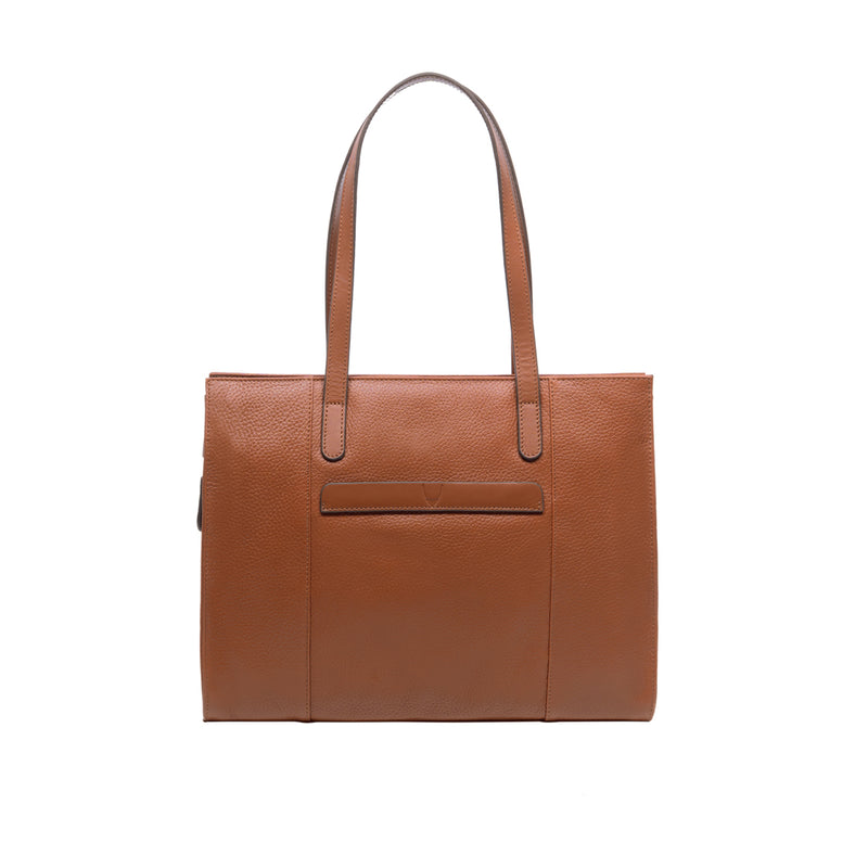 Ee Neptune 03 Tan Leather Tote Bag
