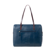 Load image into Gallery viewer, Ee London 01 Blue Leather Tote Bag
