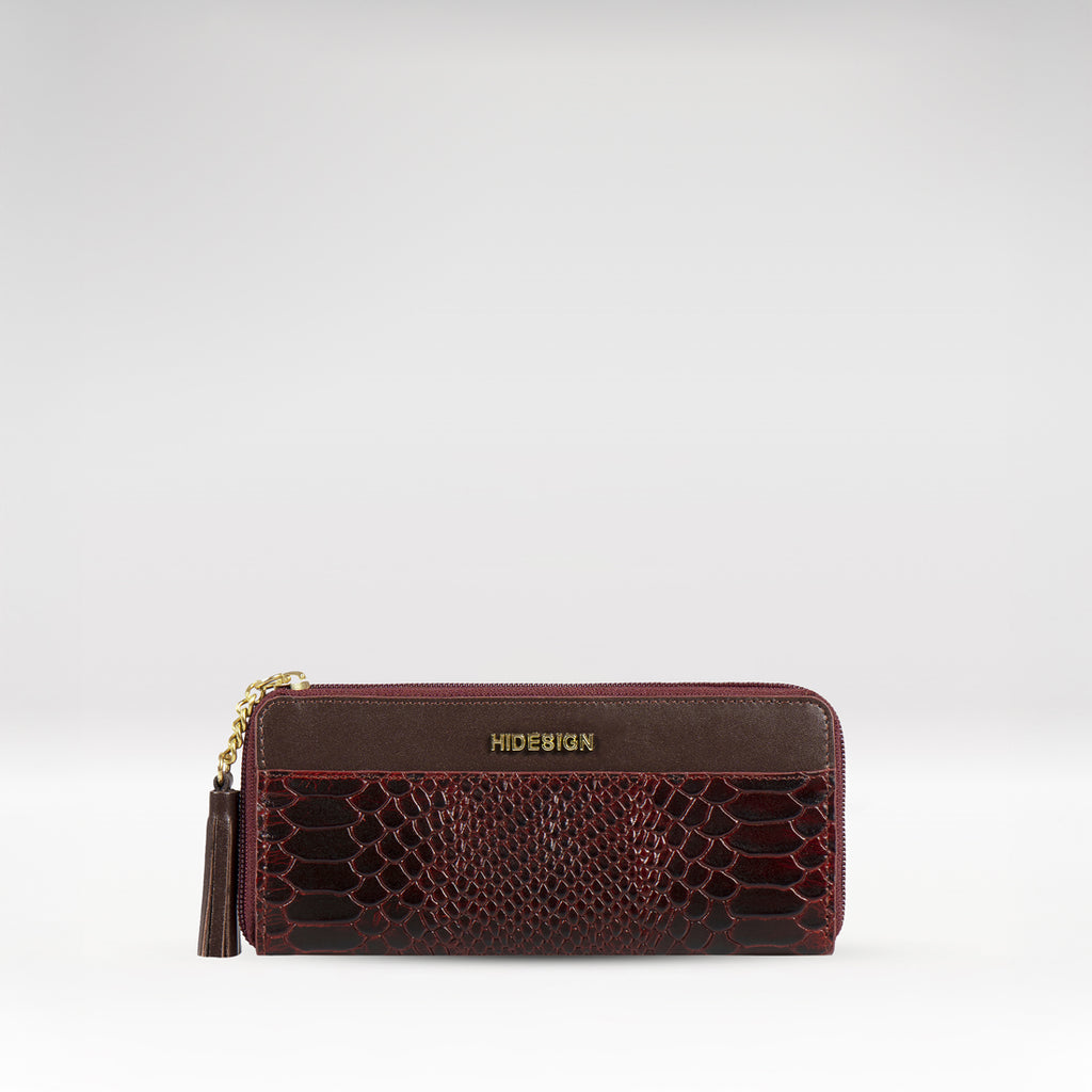 Buy Marsala Ee Morocco W1 Rf Zip Around Wallet Online - Hidesign