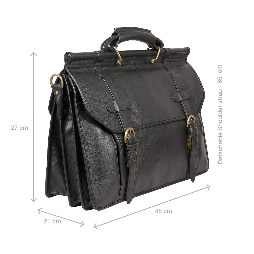 Predator Leather Satchel Office Briefcase Laptop Bag 15