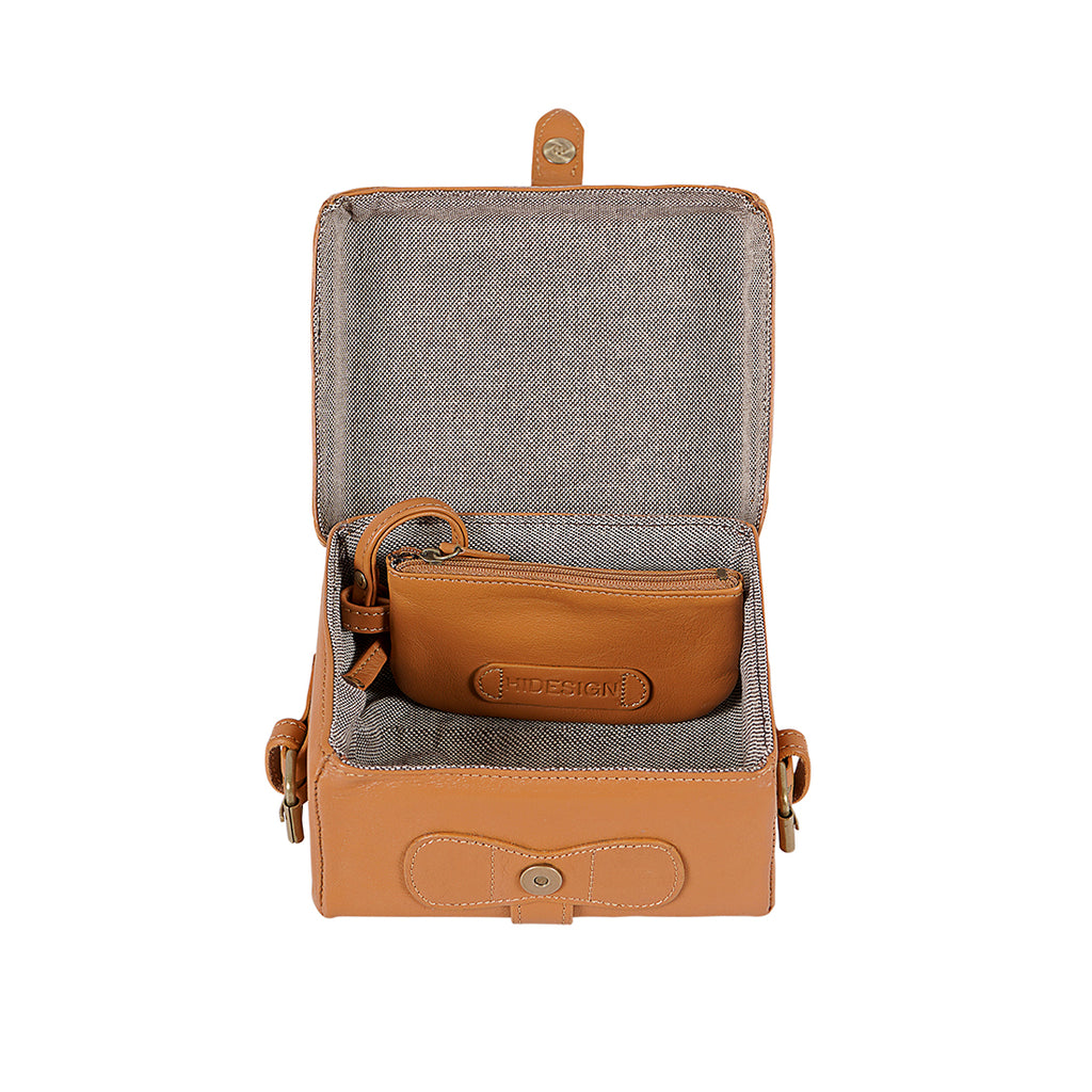 Buy Brown Small Boxy Sling Bag Online Hidesign