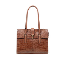Load image into Gallery viewer, Mocha 02 Tan Leather Tote Bag
