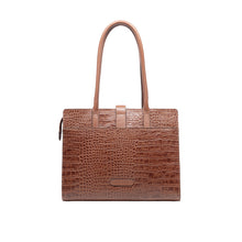 Load image into Gallery viewer, Mocha 02 Tan Leather Tote Bag
