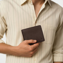 Load image into Gallery viewer, 17 Brown Leather Bi-Fold Wallet
