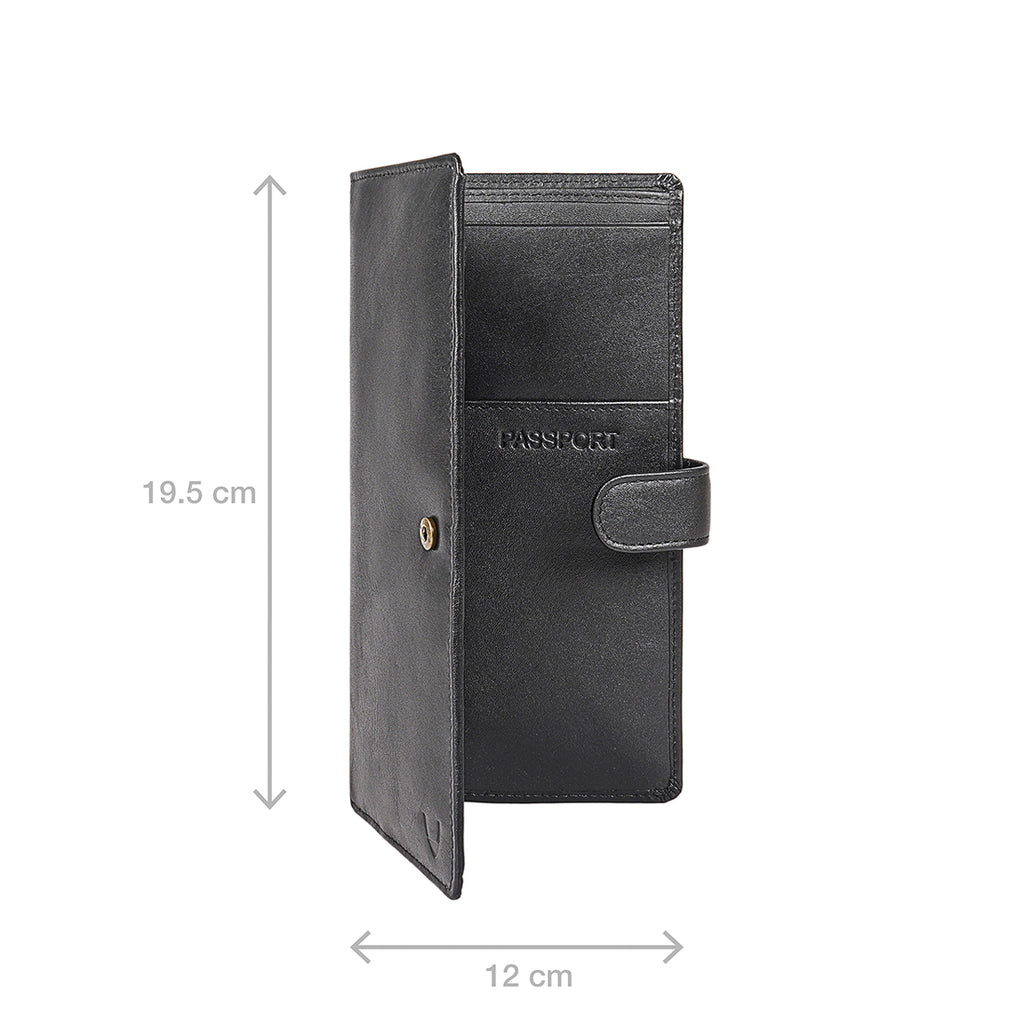 Buy Black 486 Passport Holder Online - Hidesign