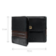 Load image into Gallery viewer, 286-010F  Black Leather Bi-Fold Wallet
