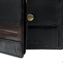 Load image into Gallery viewer, 286-010F  Black Leather Bi-Fold Wallet
