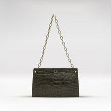 Load image into Gallery viewer, Jitterbug 03 Green Leather Shoulder Bag
