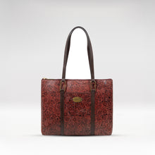 Load image into Gallery viewer, Fuschia 02 Sb Red Leather Tote Bag
