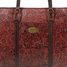 Load image into Gallery viewer, Fuschia 02 Sb Red Leather Tote Bag
