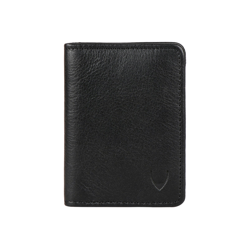 294-Idch  Black Leather Card Holder