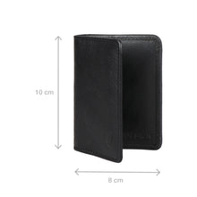 Load image into Gallery viewer, 294-Idch  Black Leather Card Holder
