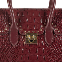 Load image into Gallery viewer, Punk 01 Marsala Leather Satchel
