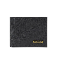 Load image into Gallery viewer, Ee 017Sc  Black Leather Bi-Fold Wallet
