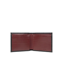 Load image into Gallery viewer, Ee 017Sc  Black Leather Bi-Fold Wallet
